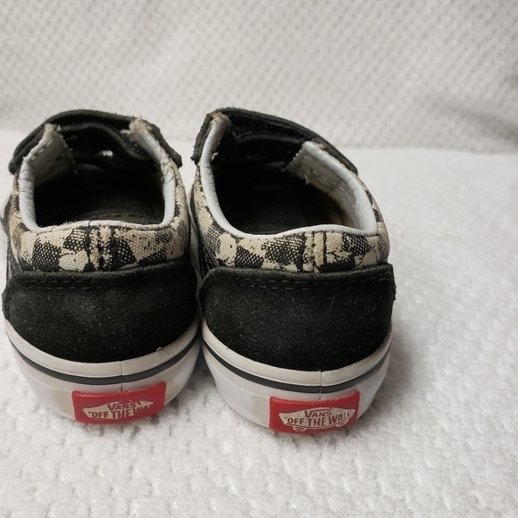Vans Snoopy Peanuts Infants Size‎ 5 Hook and Loop Closure Black White Check - Picture 5 of 11